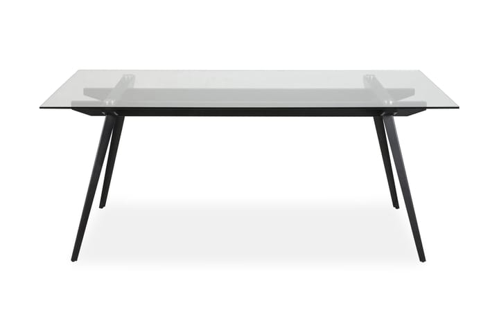 Ruokapöytä Monti 180 cm - Lasi/Musta - Ruokapöydät & keittiön pöydät