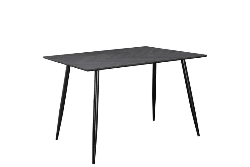 Ruokapöytä Monza 120x80x76 cm, Fishbone Greyoak/Musta - 120x80x76 cm, Fishbone Greyoak/Musta - Huonekalut - Pöytä & ruokailuryhmä - Ruokapöydät & keittiön pöydät