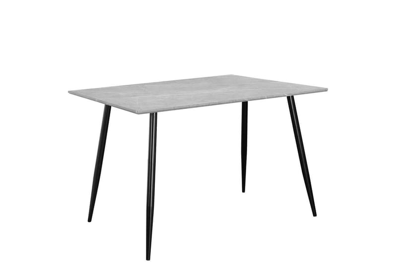 Ruokapöytä Monza 120x80x76 cm, Kivi/Musta - 120x80x76 cm, Kivi/Musta - Huonekalut - Pöytä & ruokailuryhmä - Ruokapöydät & keittiön pöydät