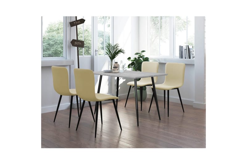 Ruokapöytä Monza 120x80x76 cm, Kivi/Musta - 120x80x76 cm, Kivi/Musta - Huonekalut - Pöytä & ruokailuryhmä - Ruokapöydät & keittiön pöydät