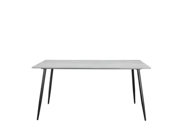 Ruokapöytä Monza 160x90x76 cm, Kivi/Musta - 160x90x76 cm, Kivi/Musta - Huonekalut - Pöytä & ruokailuryhmä - Ruokapöydät & keittiön pöydät