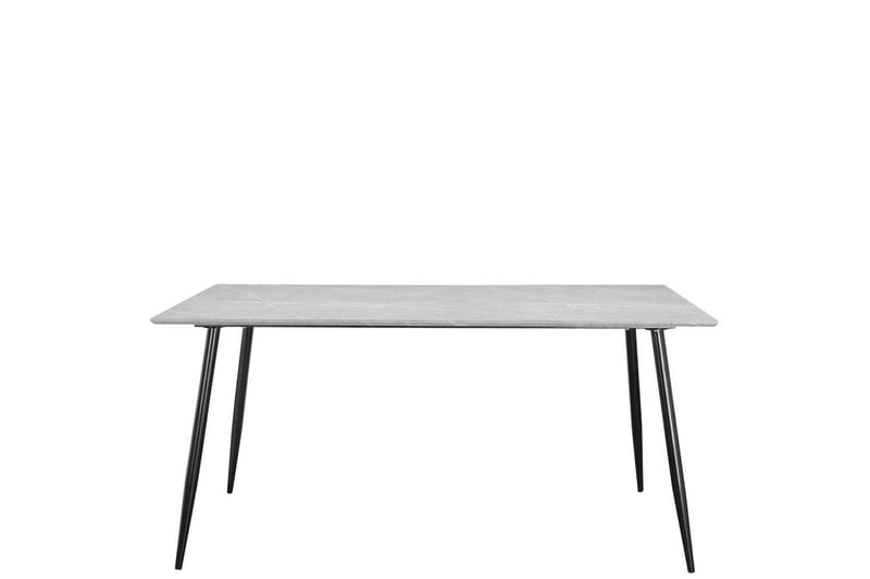 Ruokapöytä Monza 160x90x76 cm, Kivi/Musta - 160x90x76 cm, Kivi/Musta - Huonekalut - Pöytä & ruokailuryhmä - Ruokapöydät & keittiön pöydät