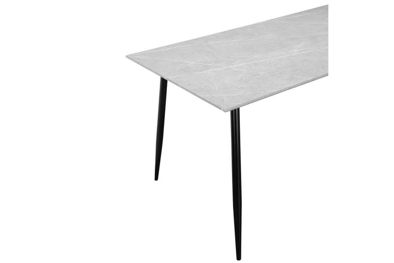 Ruokapöytä Monza 160x90x76 cm, Kivi/Musta - 160x90x76 cm, Kivi/Musta - Huonekalut - Pöytä & ruokailuryhmä - Ruokapöydät & keittiön pöydät
