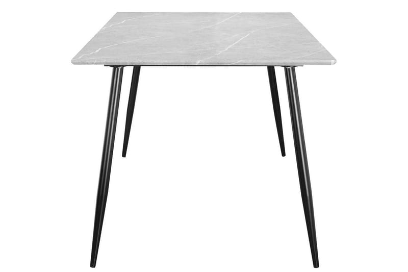 Ruokapöytä Monza 160x90x76 cm, Kivi/Musta - 160x90x76 cm, Kivi/Musta - Huonekalut - Pöytä & ruokailuryhmä - Ruokapöydät & keittiön pöydät