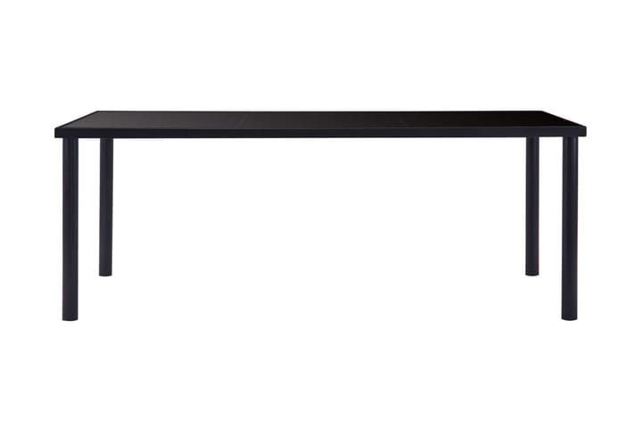 Ruokapöytä musta 200x100x75 cm karkaistu lasi - Musta - Ruokapöydät & keittiön pöydät