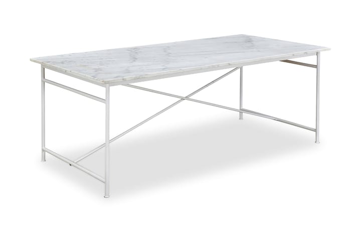 Ruokapöytä Narses 200 cm Marmori - Valkoinen - Ruokapöydät & keittiön pöydät