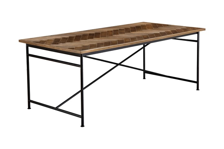 Ruokapöytä Narses 200 cm - Musta/Ruskea - Ruokapöydät & keittiön pöydät