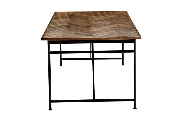 Ruokapöytä Narses 200 cm - Musta/Ruskea - Ruokapöydät & keittiön pöydät
