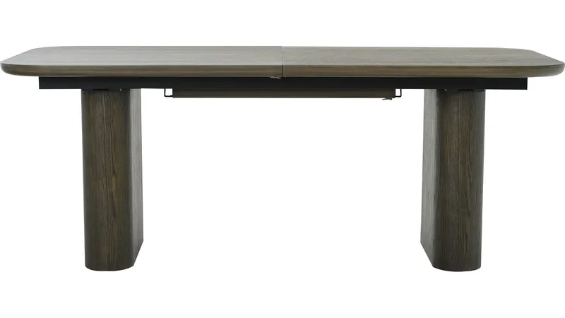 Ruokapöytä NFG Aldon 200x100 + 80 cm Brun Med tilläggsskiva - Ruskea - Huonekalut - Pöytä & ruokailuryhmä - Ruokapöydät & keittiön pöydät