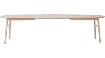 Ruokapöytä NFG Karmöy 205–305x105 cm Vitpigmenterat Med 2 tillägg 205x105 cm - Valkopigmentoitu - Huonekalut - Pöytä & ruokailuryhmä - Ruokapöydät & keittiön pöydät