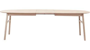 Ruokapöytä NFG Karmöy 205–305x105 cm Vitpigmenterat Med 2 tillägg 205x105 cm - Valkopigmentoitu - Huonekalut - Pöytä & ruokailuryhmä - Ruokapöydät & keittiön pöydät