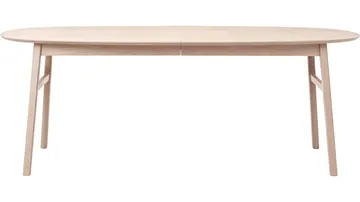 Ruokapöytä NFG Karmöy 205–305x105 cm Vitpigmenterat Med 2 tillägg 205x105 cm - Valkopigmentoitu - Huonekalut - Pöytä & ruokailuryhmä - Ruokapöydät & keittiön pöydät