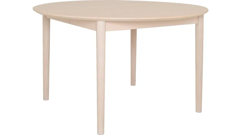 Ruokapöytä Nordal 130+50+50 cm, Valkaistu