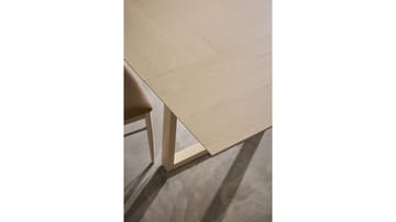Ruokapöytä Norvik 220+50+50 cm - Valkopigmentoitu tammi - Huonekalut - Pöytä & ruokailuryhmä - Ruokapöydät & keittiön pöydät