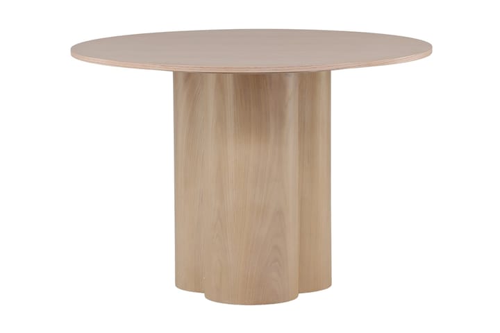 Ruokapöytä Oliwero 110 cm Pyöreä - Whitewash - Ruokapöydät & keittiön pöydät