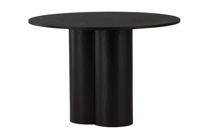 Ruokapöytä Oliwero 110 cm Pyöreä, Musta