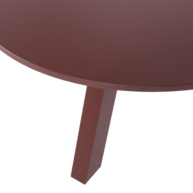Ruokapöytä Rhonda 129 cm pyöreä - Viininpunainen - Huonekalut - Pöytä & ruokailuryhmä - Ruokapöydät & keittiön pöydät