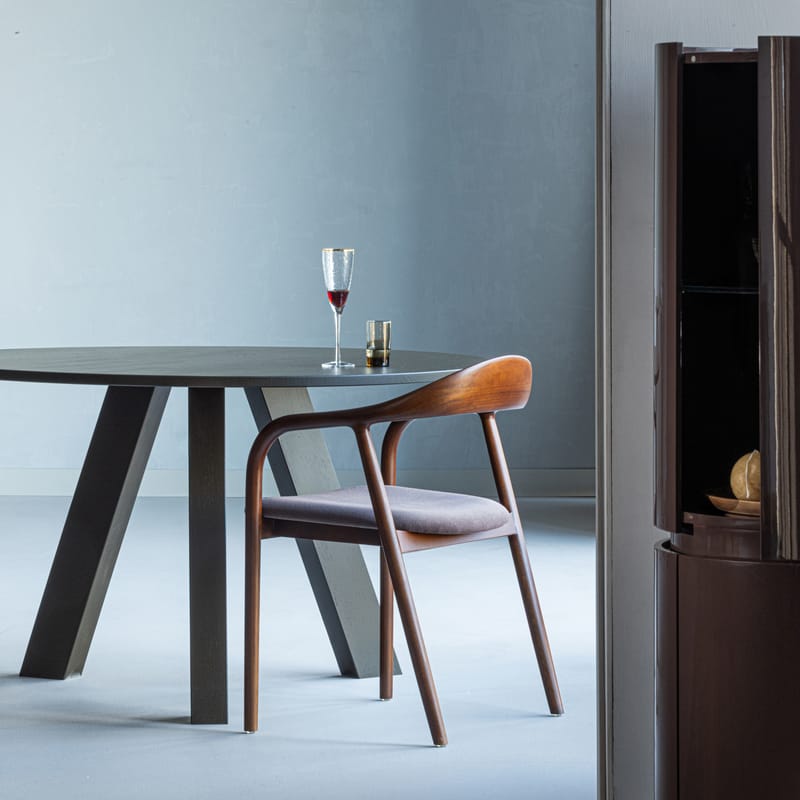 Ruokapöytä Rhonda 129 cm pyöreä - Keskiruskea - Huonekalut - Pöytä & ruokailuryhmä - Ruokapöydät & keittiön pöydät