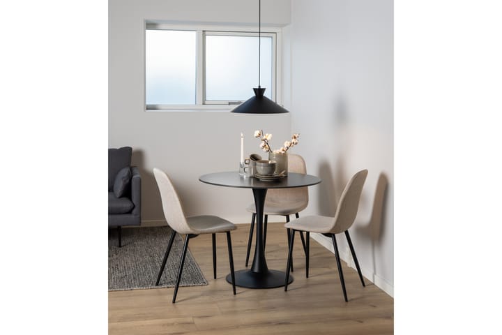 Ruokapöytä Salm 90 cm Pyöreä - Musta - Ruokapöydät & keittiön pöydät