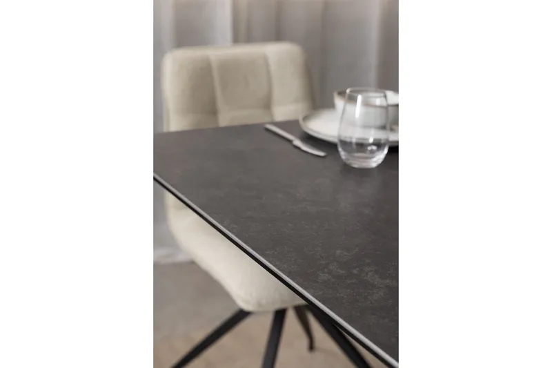 Ruokapöytä Salupa 210x90 cm - Musta - Huonekalut - Pöytä & ruokailuryhmä - Ruokapöydät & keittiön pöydät