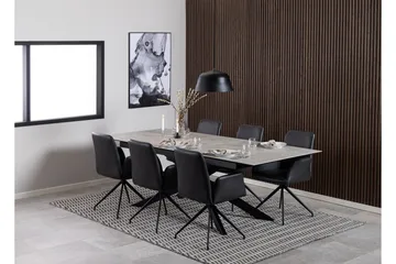 Ruokapöytä Salupa 240x100 cm - Harmaa - Huonekalut - Pöytä & ruokailuryhmä - Ruokapöydät & keittiön pöydät