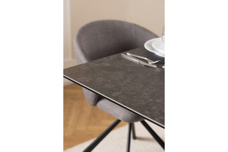 Ruokapöytä Salupa 240x100 cm - Musta - Huonekalut - Pöytä & ruokailuryhmä - Marmoripöydät