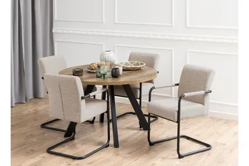 Ruokapöytä Satoko 120 cm Pyöreä - Luonnollinen - Huonekalut - Pöytä & ruokailuryhmä - Ruokapöydät & keittiön pöydät
