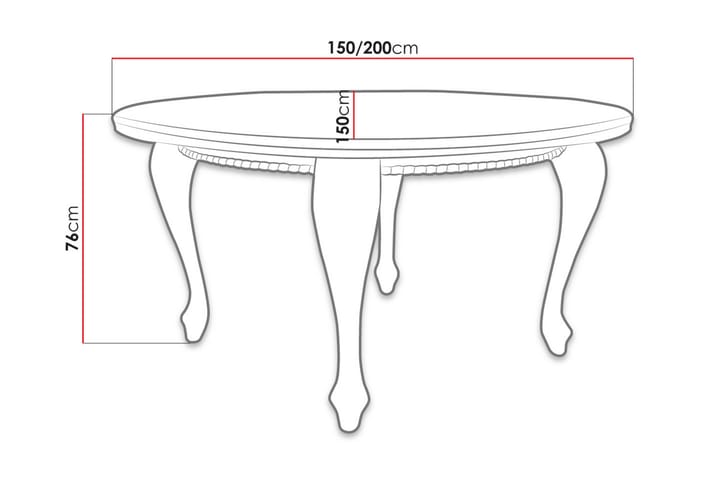 Ruokapöytä Tabell 150x150x76 cm - Puu/Luonnonväri - Ruokapöydät & keittiön pöydät