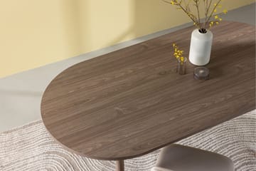 Ruokapöytä Venture Home Andy-ruokapöytä 180x90 cm ruskea Natur - Huonekalut - Pöytä & ruokailuryhmä - Ruokapöydät & keittiön pöydät