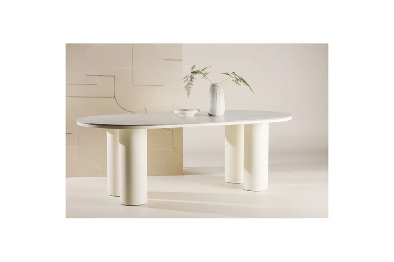 Ruokapöytä VIND Havstenssund 110x220 cm Valkoinen - Huonekalut - Pöytä & ruokailuryhmä - Ruokapöydät & keittiön pöydät