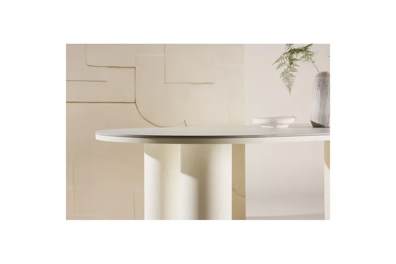 Ruokapöytä VIND Havstenssund 110x220 cm Valkoinen - Huonekalut - Pöytä & ruokailuryhmä - Ruokapöydät & keittiön pöydät