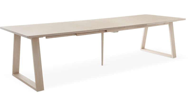 Ruokapöytä Wikdal 220x100 cm - Valkopigmentoitu tammi - Huonekalut - Pöytä & ruokailuryhmä - Ruokapöydät & keittiön pöydät