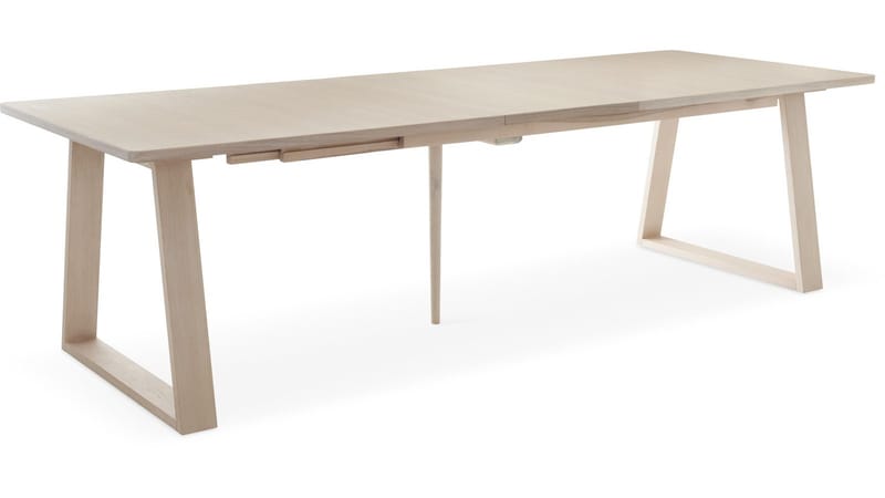 Ruokapöytä Wikdal 220x100 cm - Valkopigmentoitu tammi - Huonekalut - Pöytä & ruokailuryhmä - Ruokapöydät & keittiön pöydät
