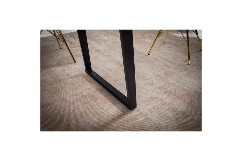 Ruokapöytä Wohnling Massiivipuu puureunuksilla suorakulmainen maalaistalo Musta, viisto, 140x80 cm - Musta, viisto, 140x80 cm - Huonekalut - Pöytä & ruokailuryhmä - Ruokailuryhmä