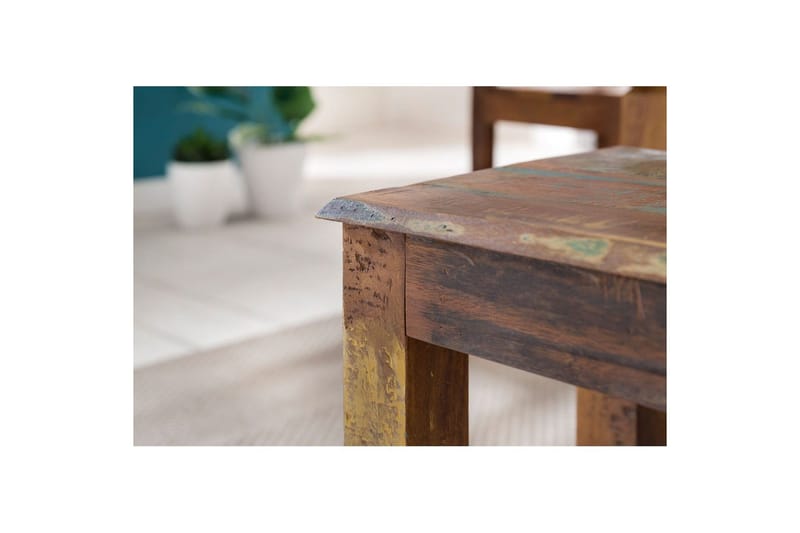 Ruokapöytä Wohnling Täyspuinen maalaistyylinen Kierrätetty Mangopuu, 120x70 cm - Kierrätetty Mangopuu, 120x70 cm - Huonekalut - Pöytä & ruokailuryhmä - Ruokapöydät & keittiön pöydät