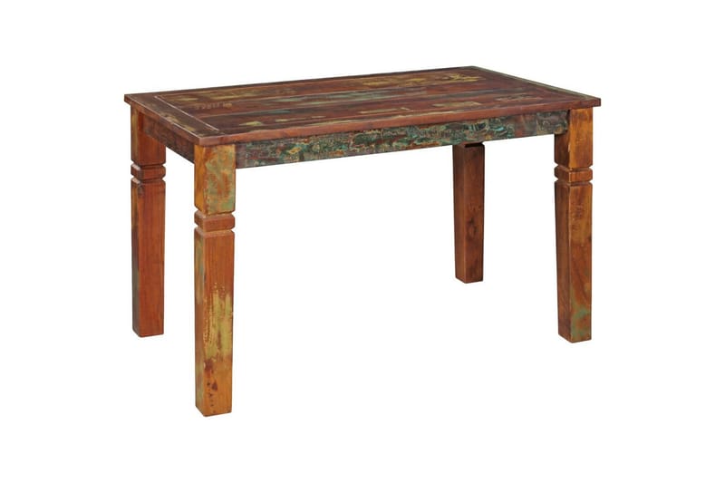 Ruokapöytä Wohnling Täyspuinen maalaistyylinen Kierrätetty Mangopuu, 120x70 cm, Kierrätetty Mangopuu, 120x70 cm