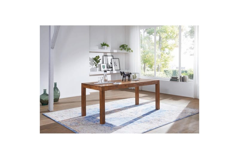 Ruokapöytä Wohnling Täyspuinen maalaistyylinen Ruusu puu, 200x100 cm - Ruusu puu, 200x100 cm - Huonekalut - Pöytä & ruokailuryhmä - Ruokapöydät & keittiön pöydät