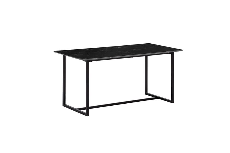 Ruokapöytä Wohnling Teollinen parvi tyyli MDF, metalliset kultaiset jalkavinkit Marmori, musta, 200x90 cm - Marmori, musta, 200x90 cm - Huonekalut - Pöytä & ruokailuryhmä - Ruokapöydät & keittiön pöydät