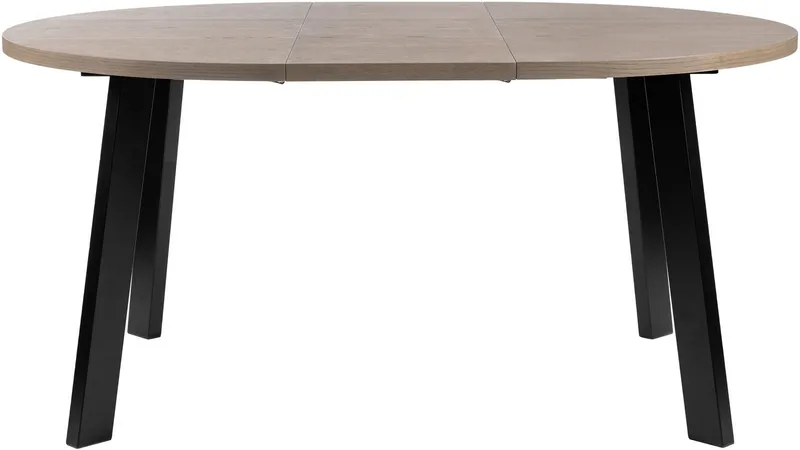 Ruokapöytä Porsvik Ø120 cm sis. 2 jatkolevyä á 40 cm - Harmaa - Huonekalut - Pöytä & ruokailuryhmä - Ruokapöydät & keittiön pöydät
