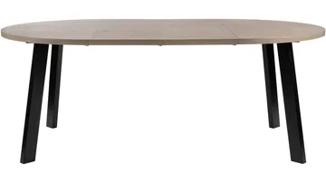 Ruokapöytä Porsvik Ø120 cm sis. 2 jatkolevyä á 40 cm - Harmaa - Huonekalut - Pöytä & ruokailuryhmä - Ruokapöydät & keittiön pöydät