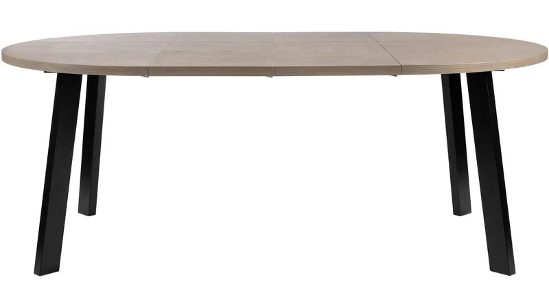 Ruokapöytä Porsvik Ø120 cm sis. 2 jatkolevyä á 40 cm - Harmaa - Huonekalut - Pöytä & ruokailuryhmä - Ruokapöydät & keittiön pöydät