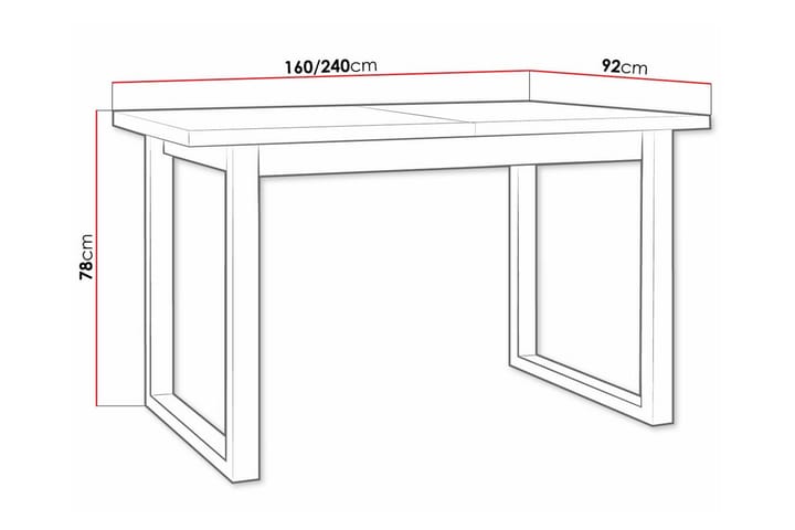 Ruokapöytä Patrickswell 92 cm - Valkoinen - Ruokapöydät & keittiön pöydät