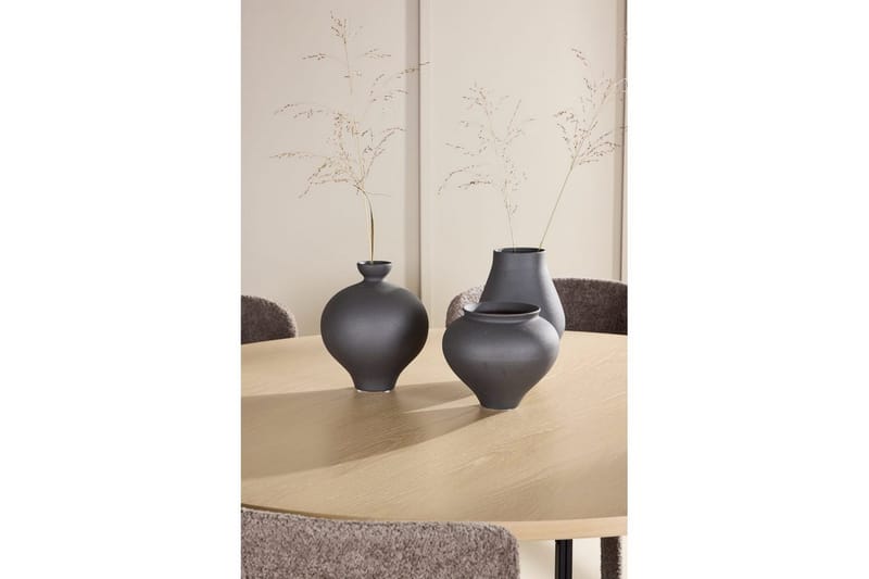 Ruokaryhmä Copenhagen Pyöreä 140 cm 6 Astoria Tuolia Valkoinen / Musta, Ruskea - Valkoinen / Musta, Ruskea - Huonekalut - Pöytä & ruokailuryhmä - Ruokailuryhmä