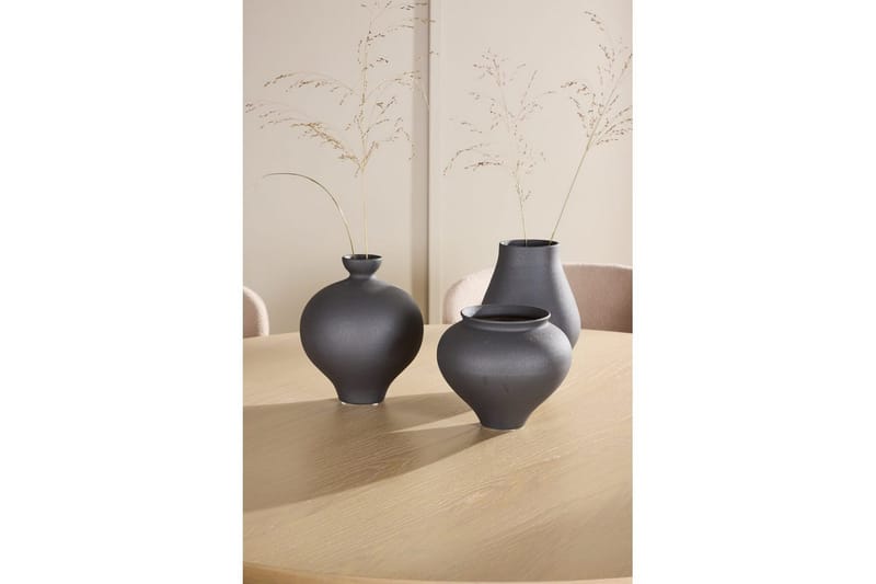 Ruokaryhmä Copenhagen Pyöreä 140 cm 6 Astoria Tuolia Valkoinen / Musta, Beige - Valkoinen / Musta, Beige - Huonekalut - Pöytä & ruokailuryhmä - Ruokailuryhmä