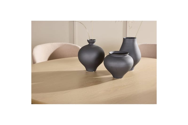 Ruokaryhmä Copenhagen Pyöreä 140 cm 6 Astoria Tuolia Valkoinen / Musta, Beige - Valkoinen / Musta, Beige - Huonekalut - Pöytä & ruokailuryhmä - Ruokailuryhmä