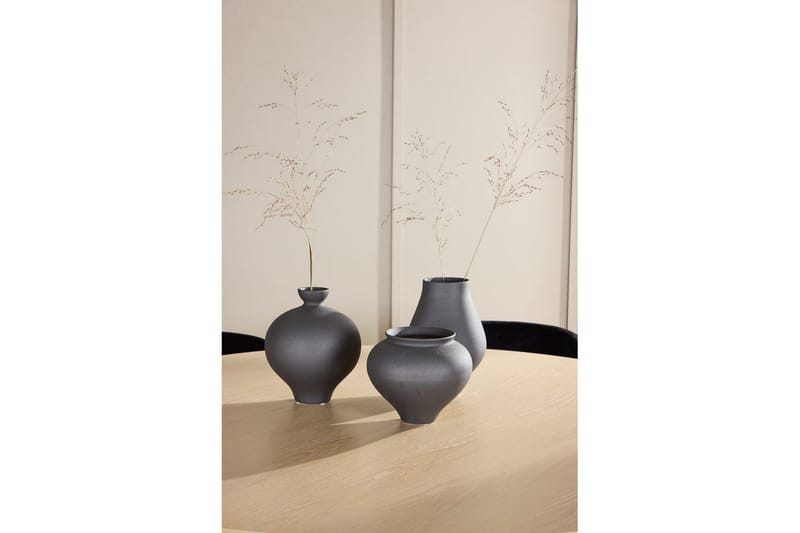 Ruokaryhmä Copenhagen Pyöreä 140 cm Valkoinen/Musta 6 Edina Tuolia Musta - Musta - Huonekalut - Pöytä & ruokailuryhmä - Ruokailuryhmä