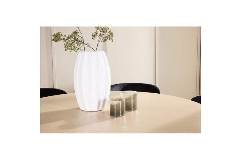 Ruokaryhmä Copenhagen Pyöreä 140 cm Valkoinen/Beige 6 Edina Tuolia - Huonekalut - Pöytä & ruokailuryhmä - Ruokailuryhmä
