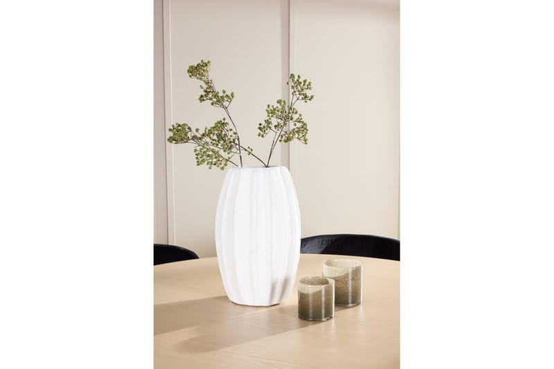 Ruokaryhmä Copenhagen Pyöreä 140 cm Valkoinen/Beige 6 Edina Tuolia - Huonekalut - Pöytä & ruokailuryhmä - Ruokailuryhmä