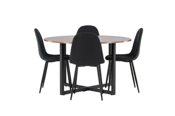 Ruokaryhmä Durango 120 cm Pyöreä 4 Polar tuolilla