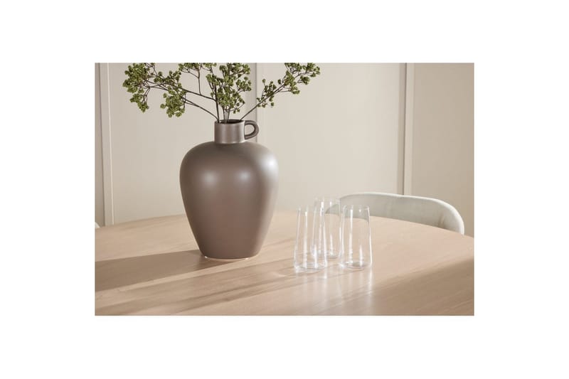 Ruokaryhmä Flora Pyöreä 120 cm Valkoinen neljällä Lilja-tuolilla - Huonekalut - Pöytä & ruokailuryhmä - Ruokailuryhmä